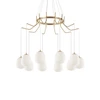 Pakabinamas šviestuvas Ideal Lux Suspended lamp with 10 lights KAROUSEL, G9, brass