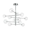 Pakabinamas šviestuvas Ideal Lux Suspended lamp with 12 lights EQUINOXE, G4, chrome