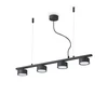 Pakabinamas šviestuvas Ideal Lux Suspended lamp with 4 lights MINOR, GX53, juodas