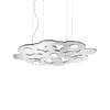Ideal Lux Suspended lamp with 5 lights TORONTO, GX53, chrome
