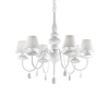 Pakabinamas šviestuvas Ideal Lux Suspended lamp with 6 lights BLANCHE, E14, baltas