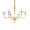 Pakabinamas šviestuvas Ideal Lux Suspended lamp with 6 lights DANIELI, E14, transparent