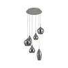 Pakabinamas šviestuvas Ideal Lux Suspended lamp with 6 lights SOFT, E14, antracite