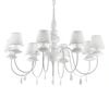 Pakabinamas šviestuvas Ideal Lux Suspended lamp with 8 lights BLANCHE, E14, baltas