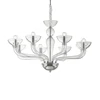 Pakabinamas šviestuvas Ideal Lux Suspended lamp with 8 lights CASANOVA, E14, baltas