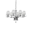Pakabinamas šviestuvas Ideal Lux Suspended lamp with 8 lights PEGASO, E14, baltas