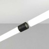 Šviečiančio kabelio XLOOP 18MM sujungimo elementas, juodas