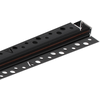 Užglaistomas magnetinės sistemos STICK bėgelis, juodas, 1m, 329598
