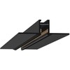 Užglaistomas magnetinės sistemos VIOKEF MICRO MAGNETIC bėgelis, juodas, 24V, 2m, su dangteliu ir užbaigimais, 02/0802-2