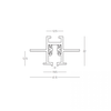 Užglaistomas magnetinės sistemos ZAMBELIS MAGNETIC 3MM bėgelis, juodas, TRIAC/DALI, 48V, 1m, 25128