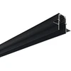 Užglaistomas magnetinis bėgelis VIOKEF MAGNETIC, juodas, 48V, 2m, su dangteliu ir užbaigimais, 02/0202-2
