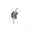 Užglaistomo magnetinės sistemos ZAMBELIS MAGNETIC 3MM bėgelio vertikalus kampinis sujungimas, juodas, TRIAC/DALI, 25134