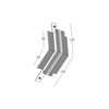 Užglaistomo magnetinės sistemos ZAMBELIS MAGNETIC 3MM bėgelio vertikalus kampinis sujungimas, juodas, TRIAC/DALI, 25135