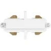 Vienfazio bėgelio tiesus sujungimas TRACKLIGHT, baltas