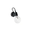 Sieninis šviestuvas Ideal Lux Wall lamp with 1 light EDISON, E27, juodas