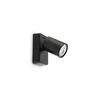 Sieninis šviestuvas Ideal Lux Wall lamp with 1 light RUDY, GU10, juodas