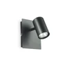 Sieninis šviestuvas Ideal Lux Wall lamp with 1 light SPOT, GU10, juodas