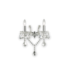 Sieninis šviestuvas Ideal Lux Wall lamp with 2 lights FLORIAN, E14, baltas