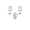Sieninis šviestuvas Ideal Lux Wall lamp with 2 lights PEGASO, E14, baltas