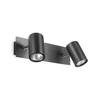 Sieninis šviestuvas Ideal Lux Wall lamp with 2 lights SPOT, GU10, juodas