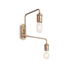 Lubinis šviestuvas Ideal Lux Wall lamp with 2 lights TRIUMPH, E27, copper