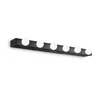 Sieninis šviestuvas Ideal Lux Wall lamp with 6 lights PRIVE', E14, juodas