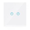 V-tac WiFI jungiklis, liečiamas, su dviem jungikliais, suderinamas su amazon alexa bei google home, baltas