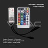 V-tac Wifi valdiklis su nuotolinio valdymo pultu, skirtas 3in1+RGB LED juostai, 28 mygtukai