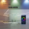 V-tac Wifi valdiklis su nuotolinio valdymo pultu, skirtas 3in1+RGB LED juostai, 24 mygtukai
