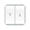Žaliuzių jungiklis VILMA STANDARD ST 150, 2 klavišų, be rėmelio, baltas