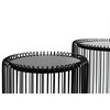Žurnalinių staliukų rinkinys WIRE 44CM, juodas