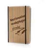 A5 formato užrašų knygelė mediniu viršeliu "Geriausios mokytojos užrašai"