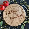 Apvali bambukinė pjaustymo lentelė "Soti bosė"