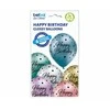 Balionai "Happy Birthday" su taškeliais (6vnt)