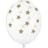 Party Deco Balionai "Permatomos žvaigždutės" (6vnt)
