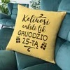 Dekoratyvinė pagalvėlė "Keliuosi anksti tik gruodžio 25-tą"