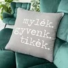 Dekoratyvinė pagalvėlė "Mylėk, gyvenk, tikėk"