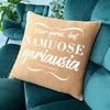 Dekoratyvinė pagalvėlė "Visur gerai, bet namuose geriausia"