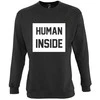 Džemperis "Human inside" (be kapišono)