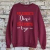 Džemperis "Palaiminta Dievo, išlepinta vyro" (be kapišono)