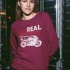 Džemperis "Real women ride motorcycle" (be kapišono)