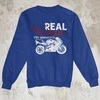 Džemperis "Real women ride motorcycle" (be kapišono)