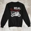 Džemperis "Real women ride motorcycle" (be kapišono)