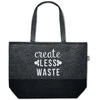 Eko-veltinio pirkinių krepšys "Create less waste"