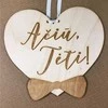 Graviruota medinė lentelė "Ačiū, Tėti!"