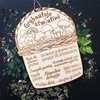 Graviruota medinė lentelė "Grybautojo atmintinė"