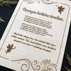 Graviruota medinė lentelė "Krikšto tėveliams"