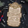 Graviruota medinė lentelė "Mano garažas"