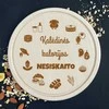 Graviruota medinė pjaustymo lentelė "Kalėdinės kalorijos nesiskaito"