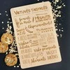 Graviruota medinė pjaustymo lentelė "Virtuvės taisyklės"